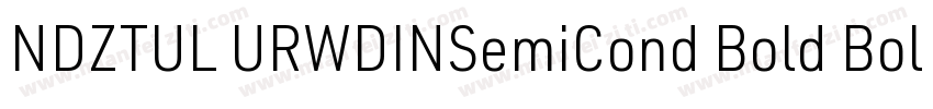 NDZTUL URWDINSemiCond Bold Bold字体转换